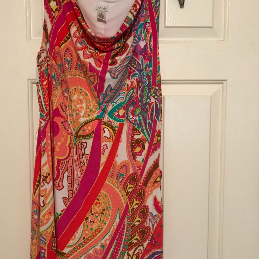 Cache multicolored shift dress